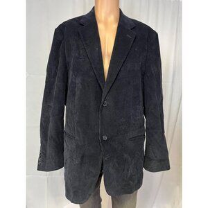 Tasso Elba Mens Black Conduroy Blazer Coat Size XL SKU 6808